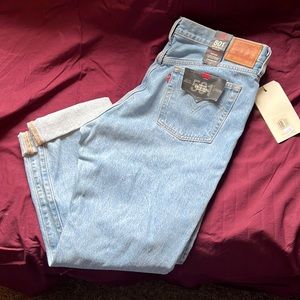 NWT Levi’s womens style 501 original high-rise straight leg jean 34 x 30